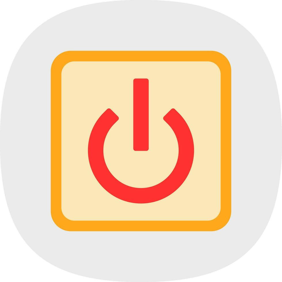 Power Button Off Vector Icon Design