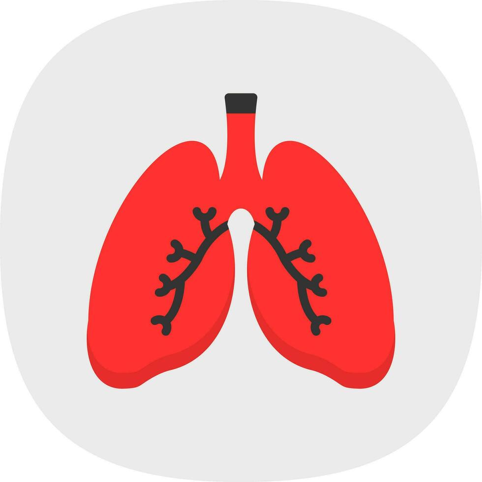 Lungs Vector Icon Design