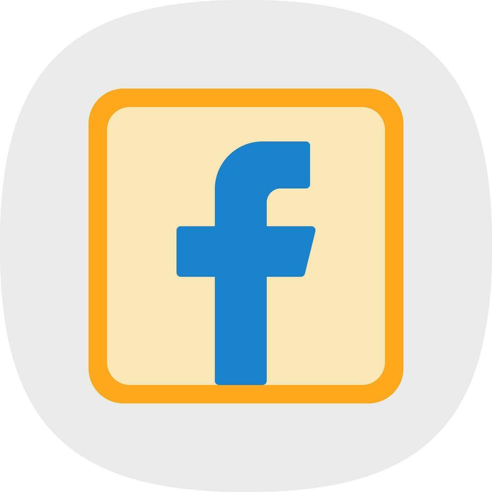 Facebook logo vector icono diseño