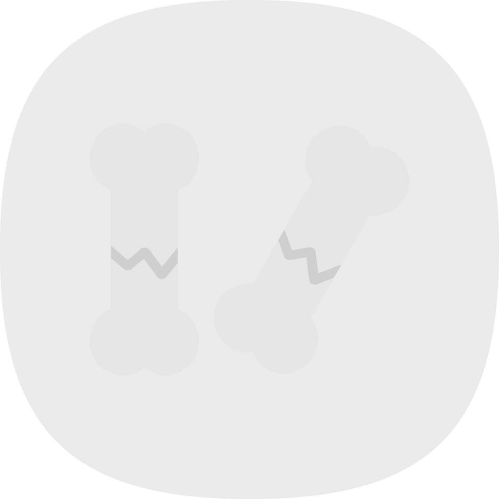 Broken bone Vector Icon Design
