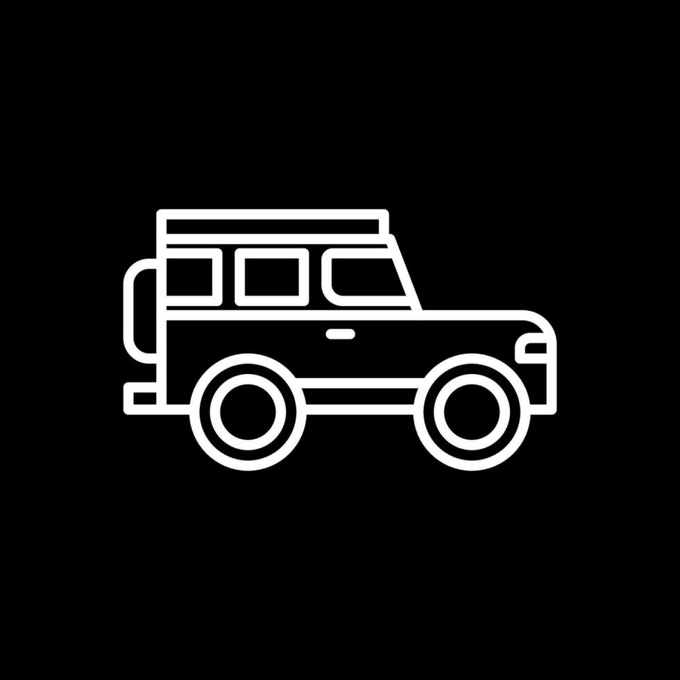 diseño de icono de vector de jeep