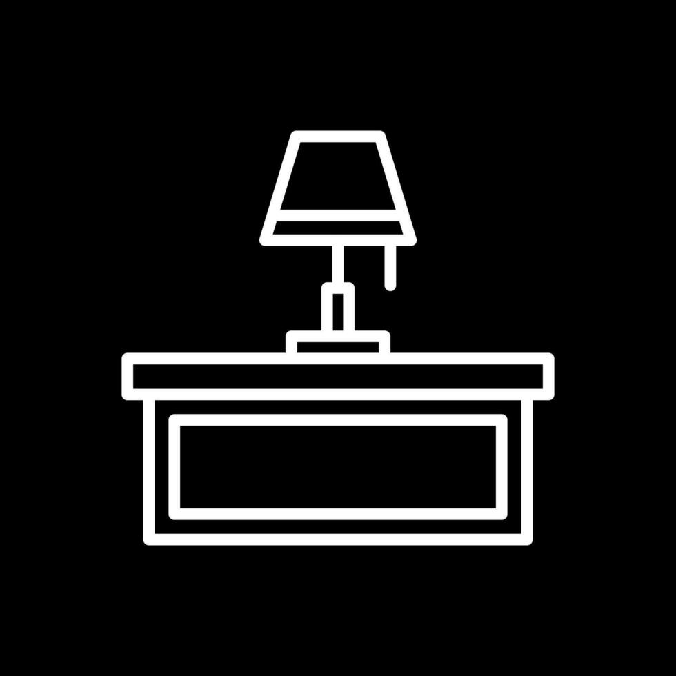 Desk Lamp Vector Icon Design