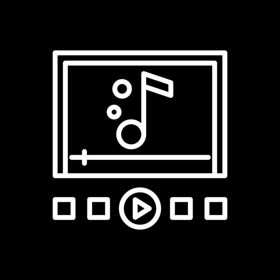 diseño de icono de vector de reproductor de música