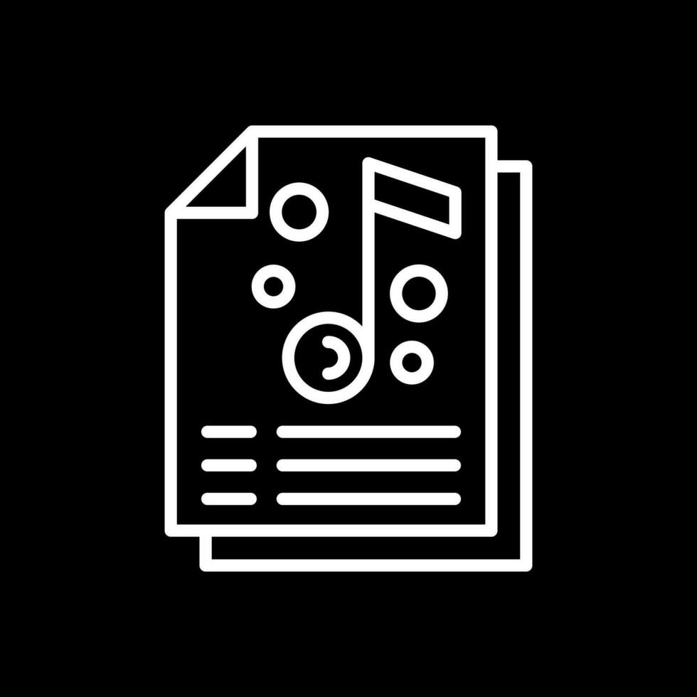 Music list Vector Icon Design