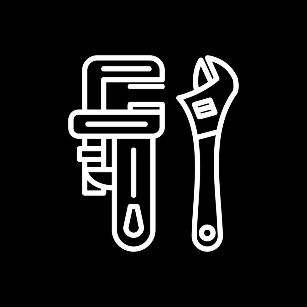 Pipe wrench Vector Icon Design