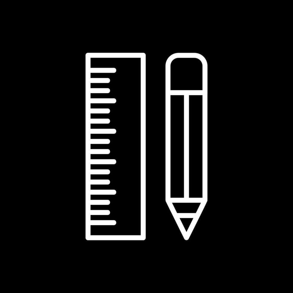 Ruler and pencil Vector Icon Design