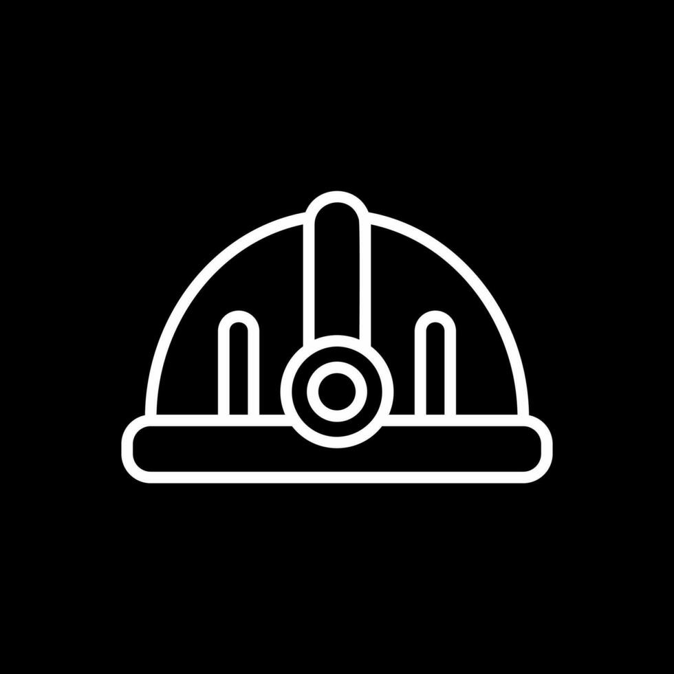 Torch helmet Vector Icon Design