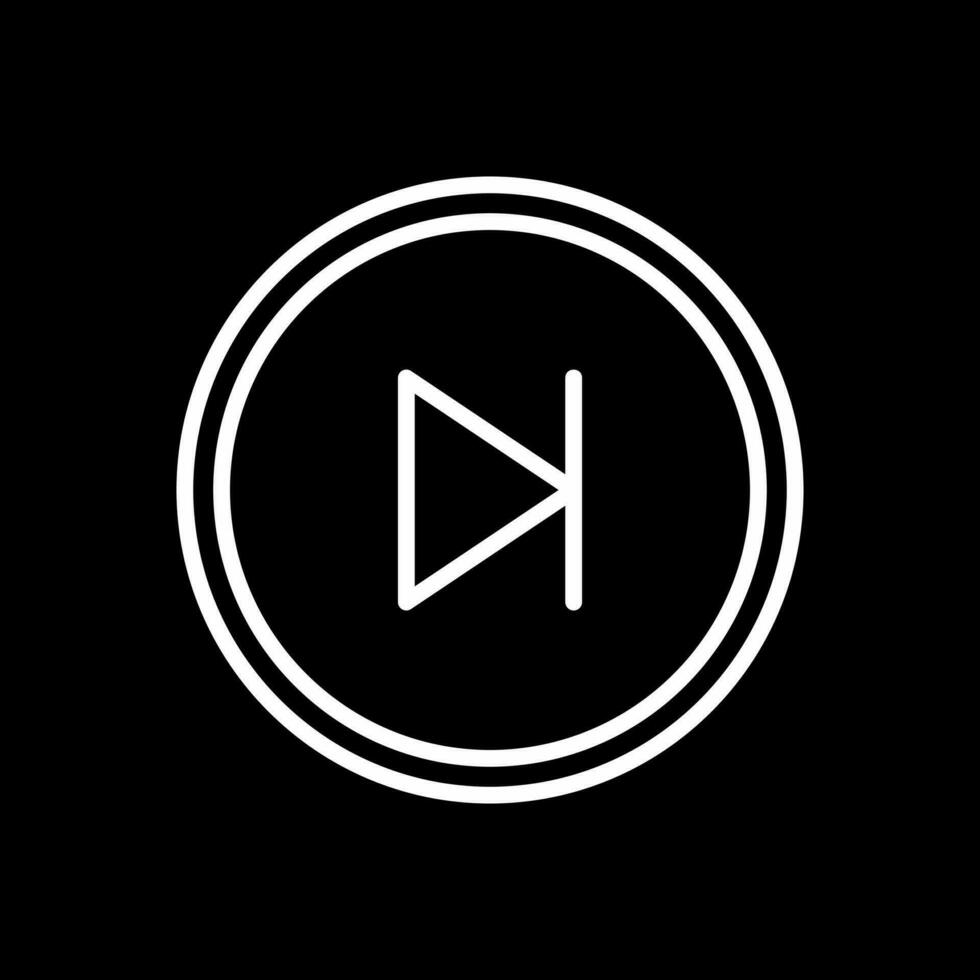 Skip Vector Icon Design