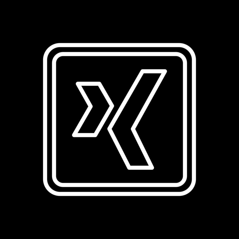 Xing Logo Vector Icon Design