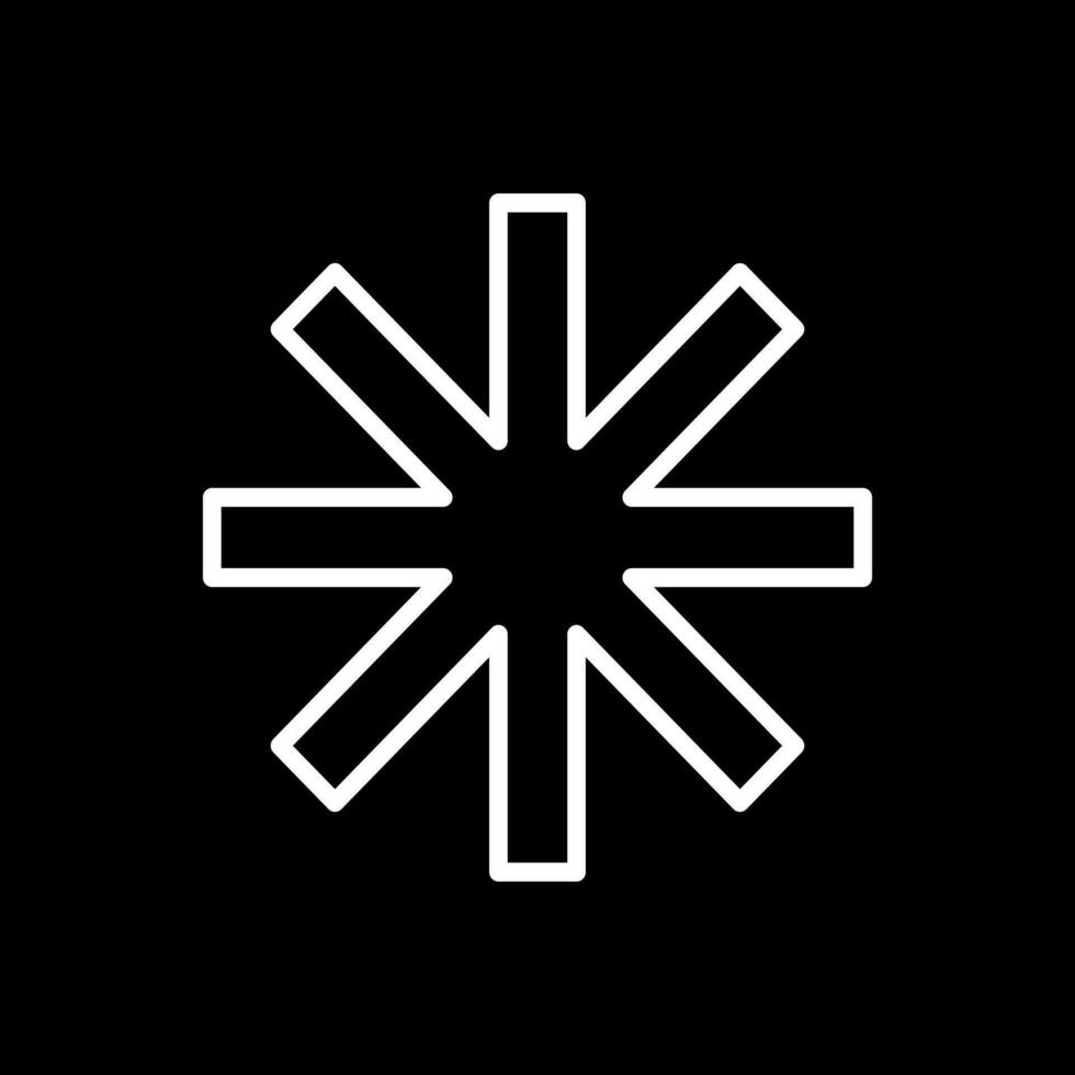 Asterisk Vector Icon Design