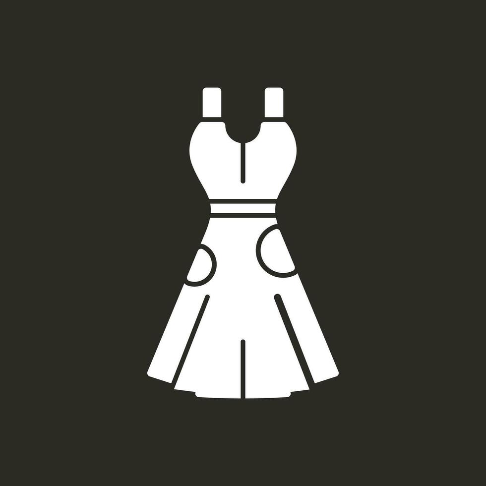 Dress Vector Icon Design