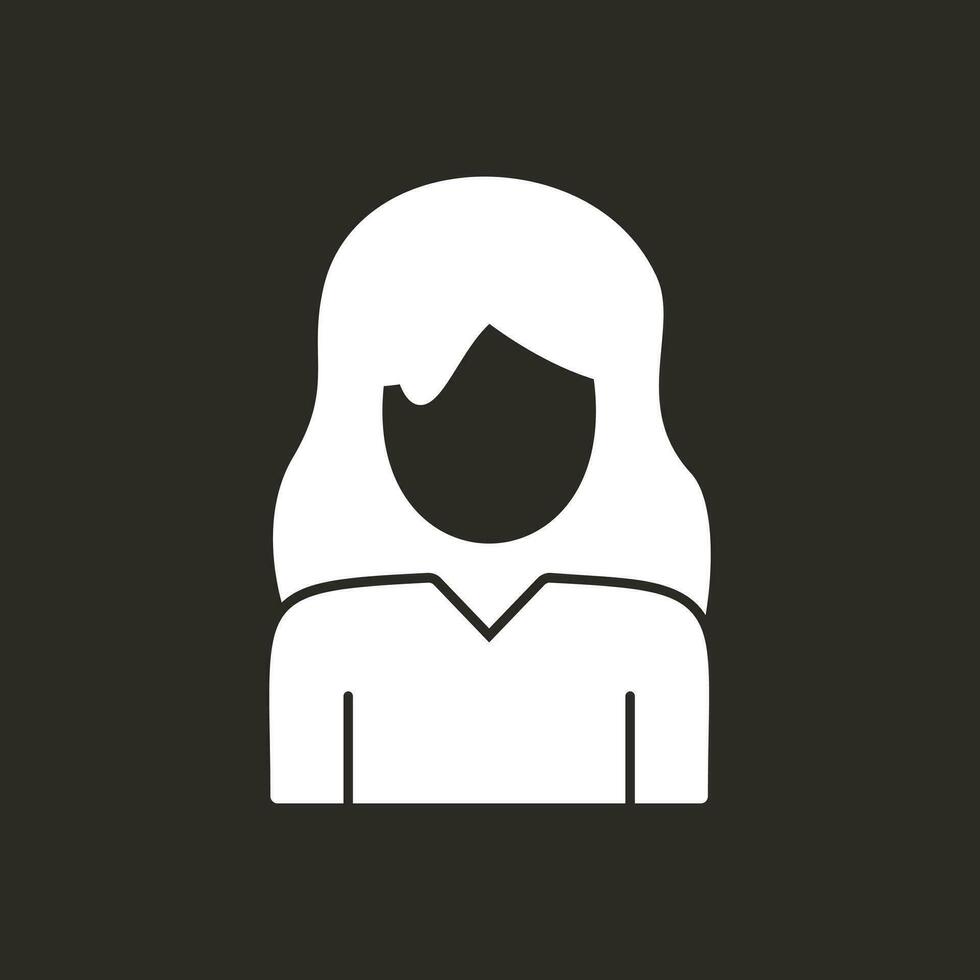 diseño de icono de vector de mujer