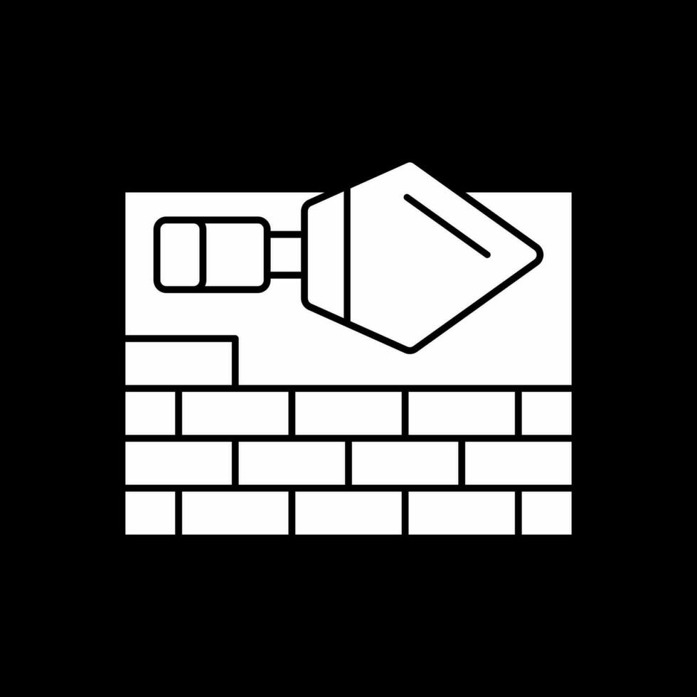 Brick Plastering Vector Icon Design