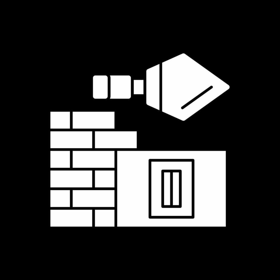 Plastering on wall Vector Icon Design