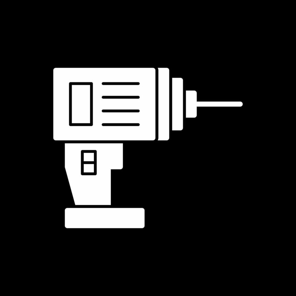 Drill Machine Vector Icon Design
