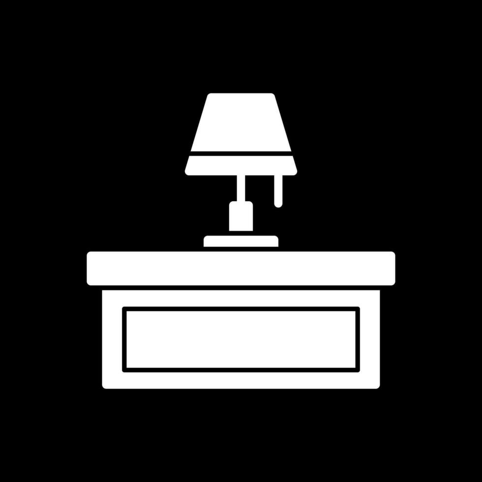 Desk Lamp Vector Icon Design