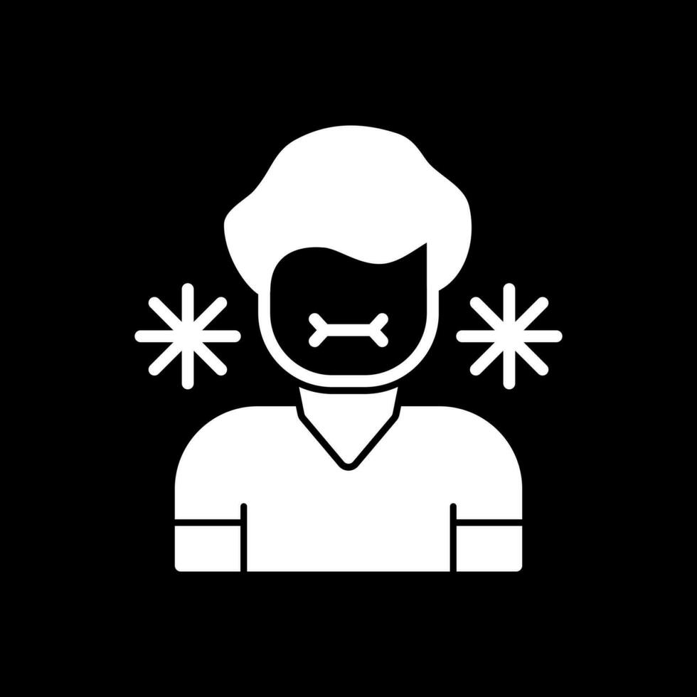 Sick Person Vector Icon Design