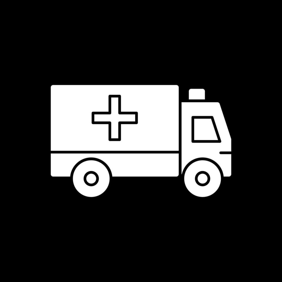 Ambulance Vector Icon Design