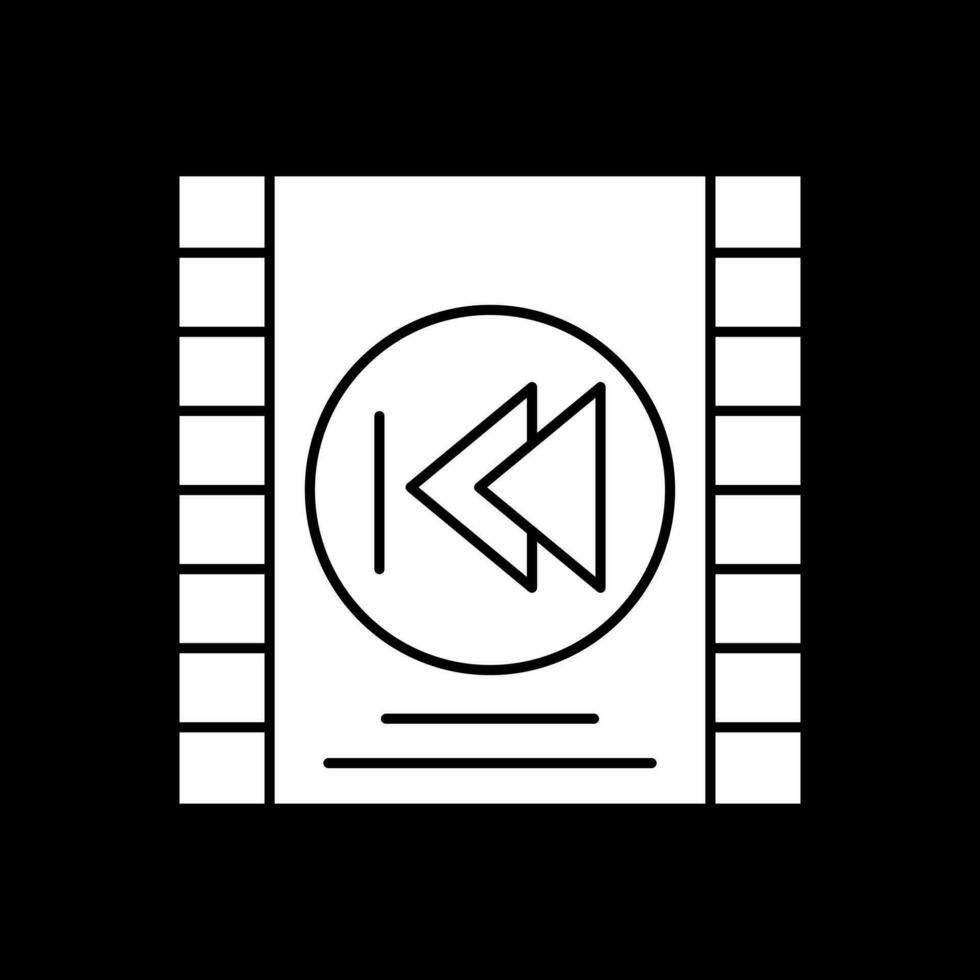 Backward Vector Icon Design