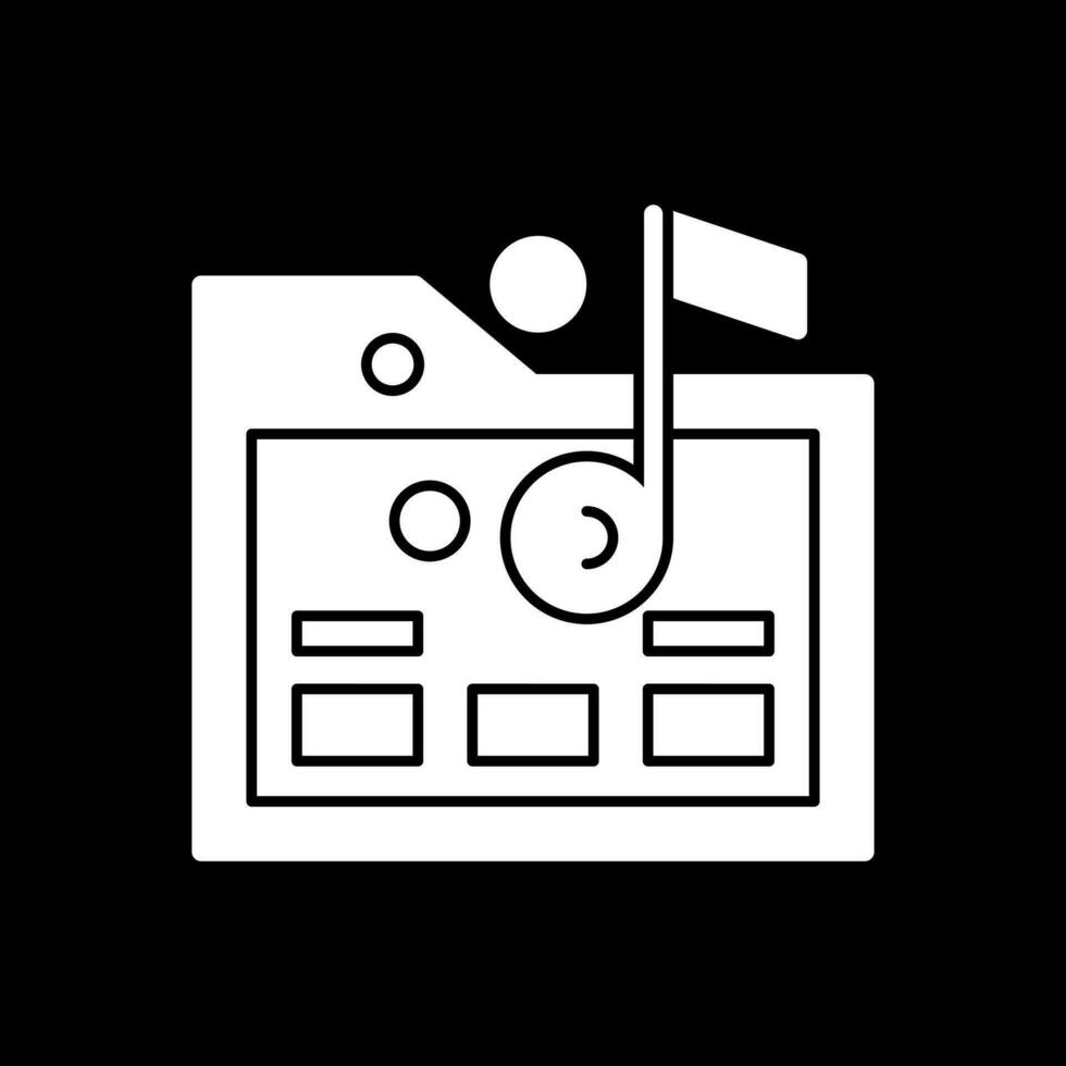 Music folder Vector Icon Design