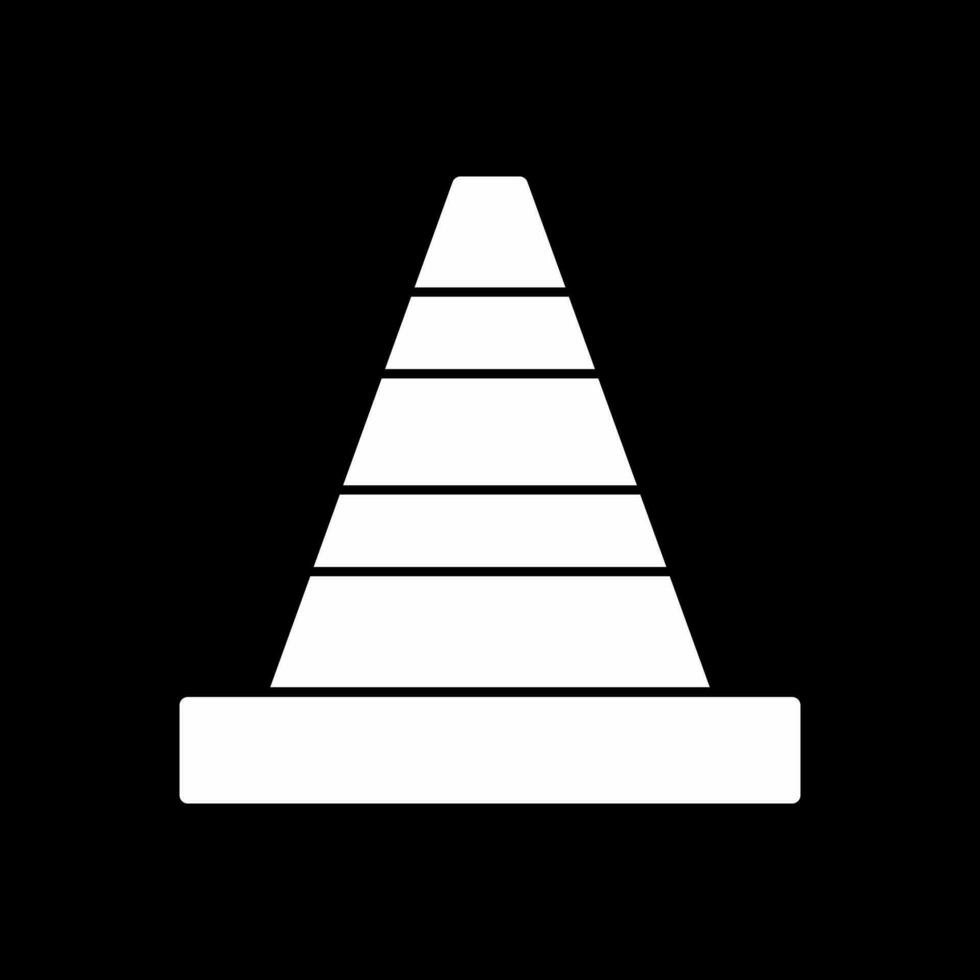 Traffic cone Vector Icon Design