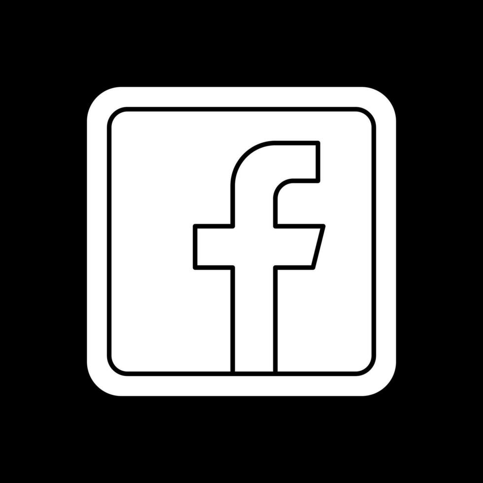 Facebook logo vector icono diseño