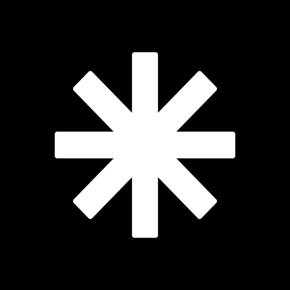 Asterisk Vector Icon Design
