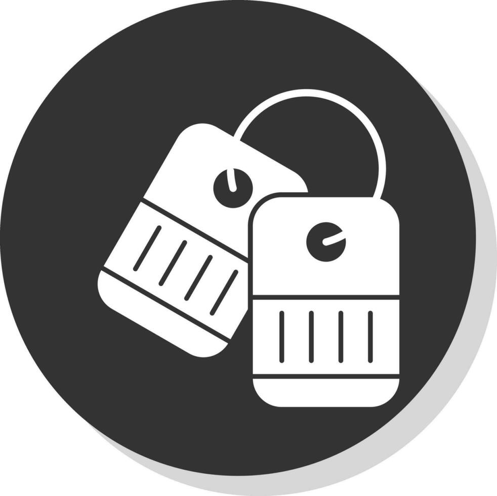 Dog tag Vector Icon Design