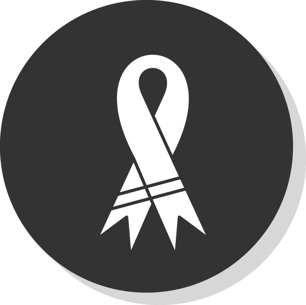 Purple ribbon Vector Icon Design