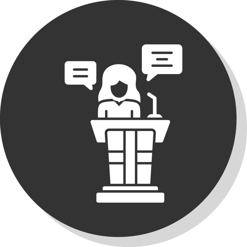Speech Vector Icon Design