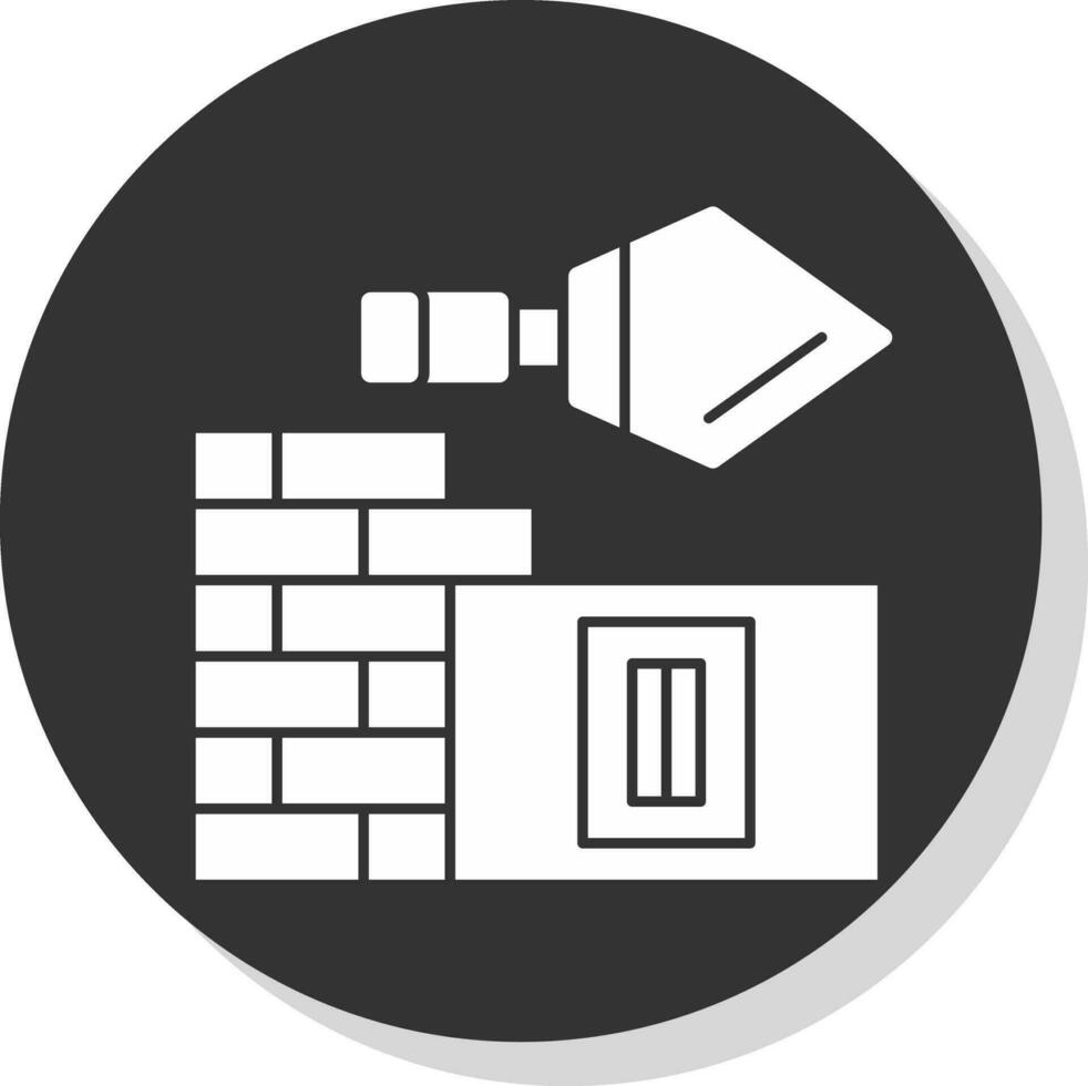 Plastering on wall Vector Icon Design