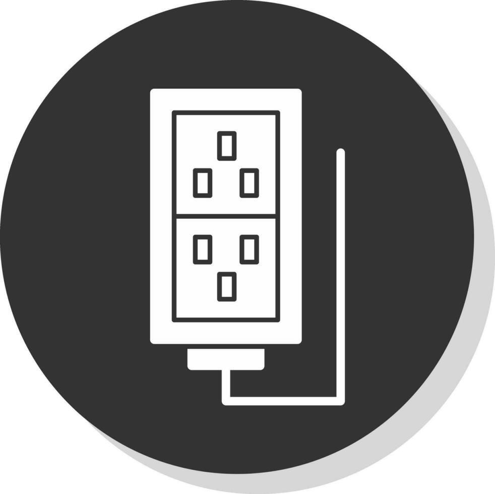 Extention Cable Vector Icon Design