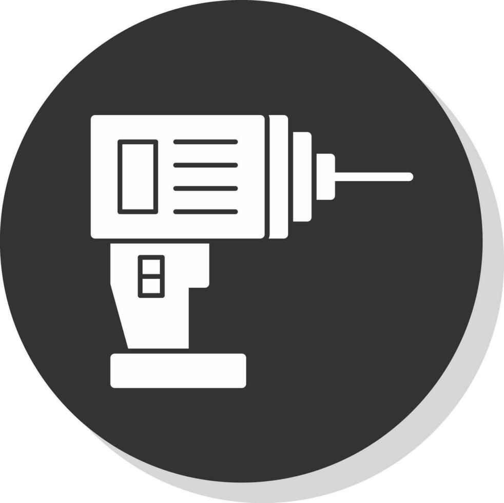 Drill Machine Vector Icon Design