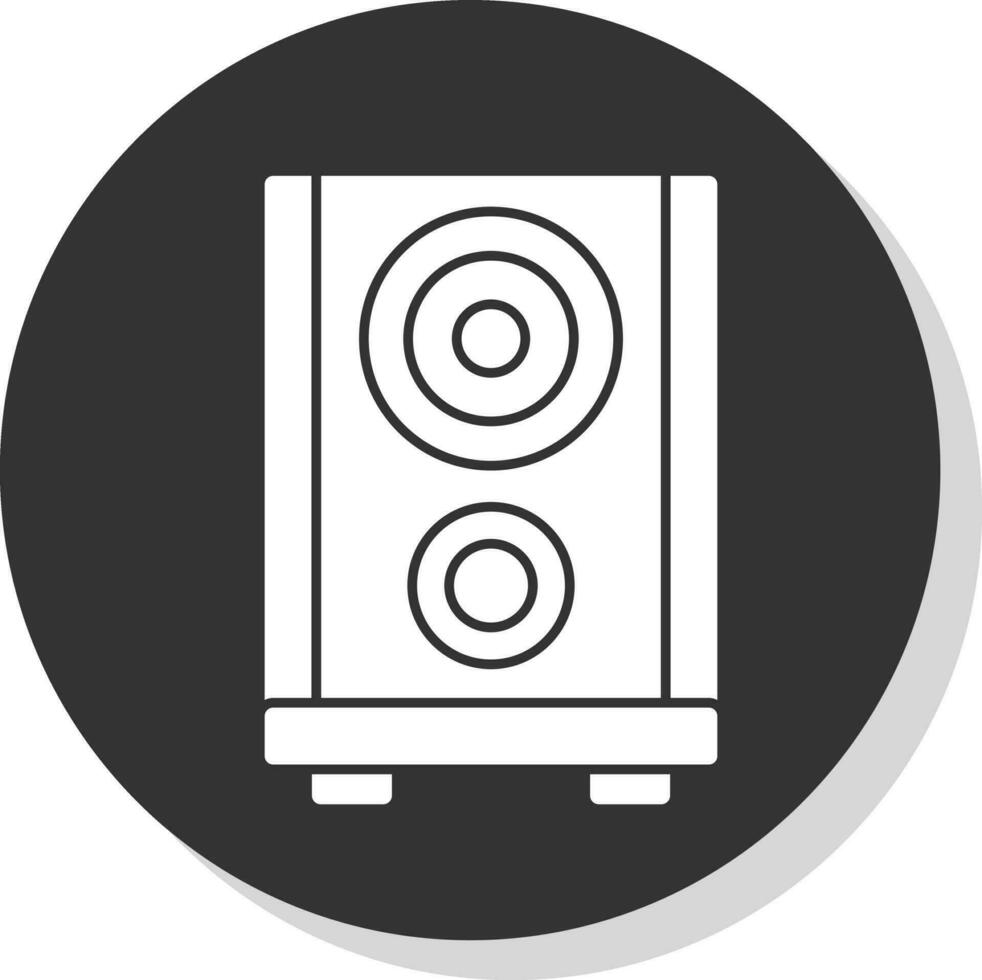 sonido caja vector icono diseño