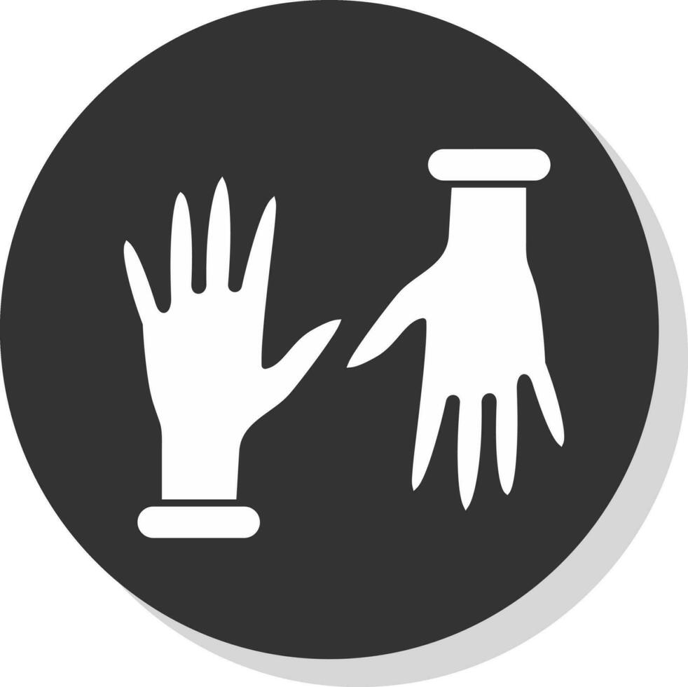 guantes, vector, icono, diseño vector