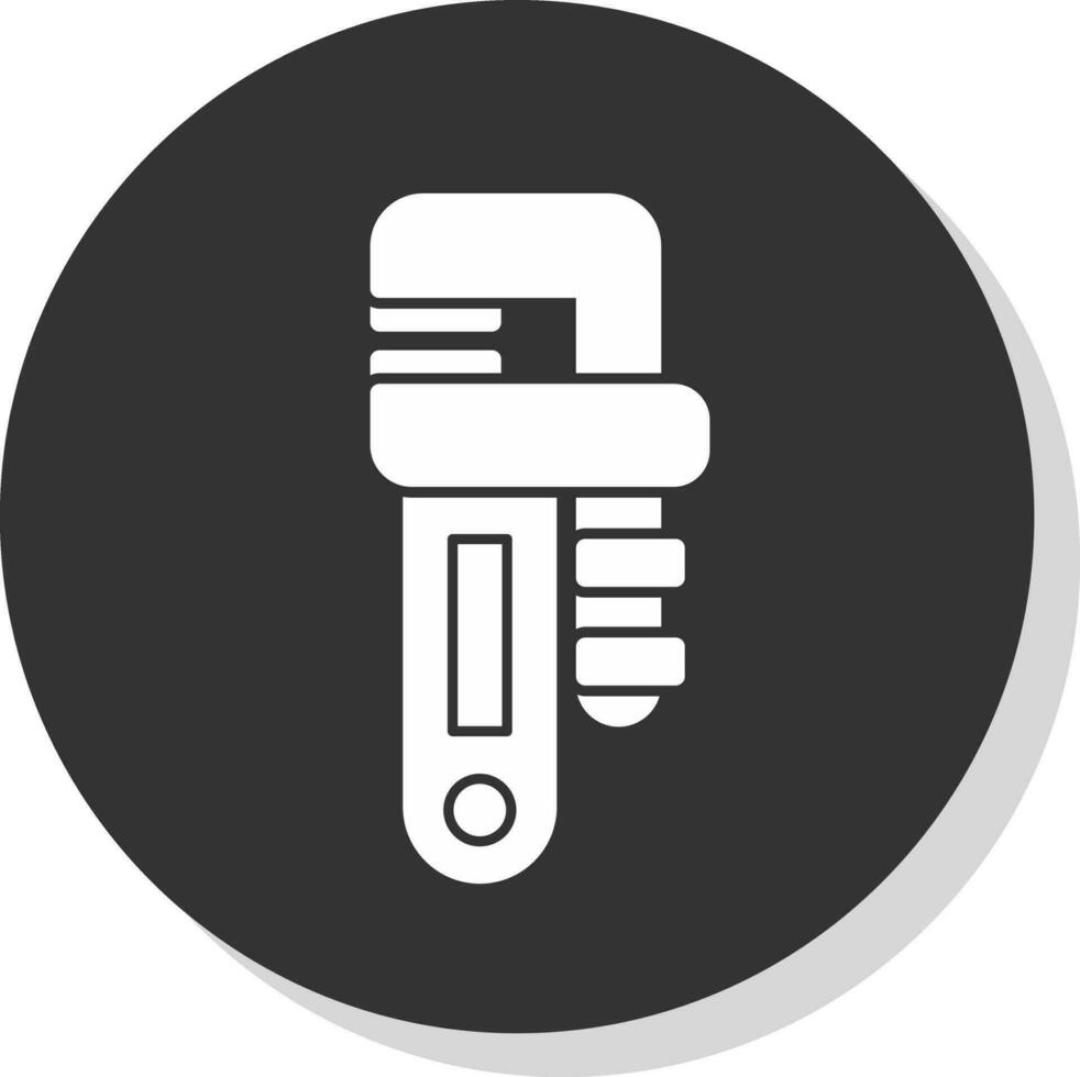 Pipe wrench Vector Icon Design
