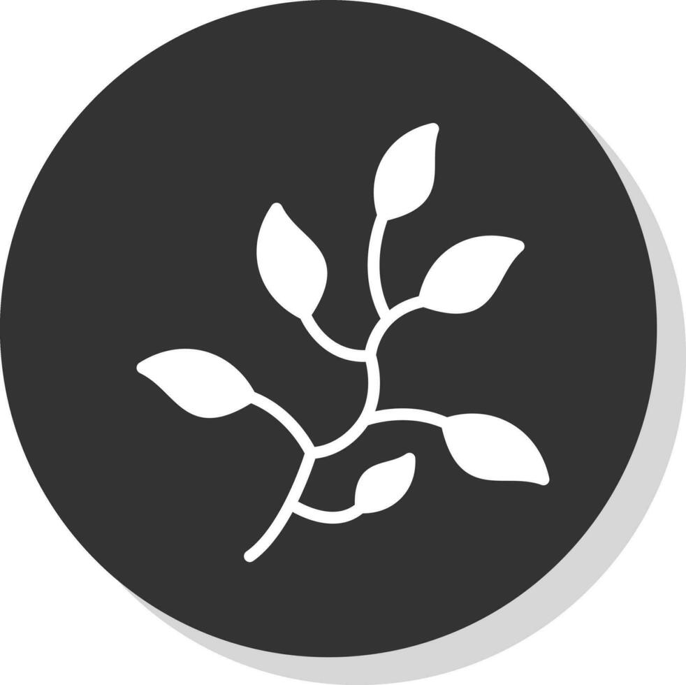 Branch Leaves Vector Icon Design