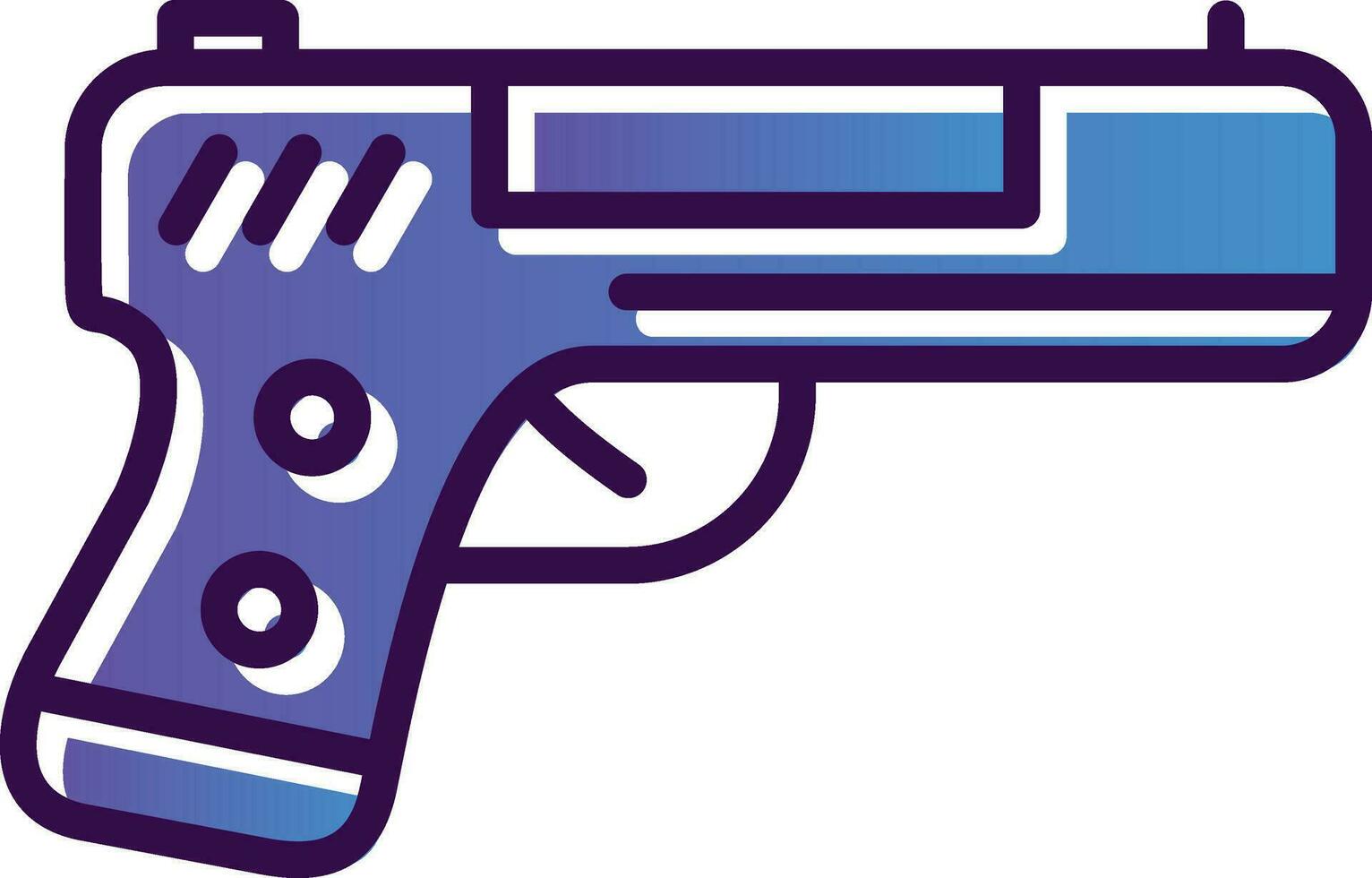 Handgun Vector Icon Design