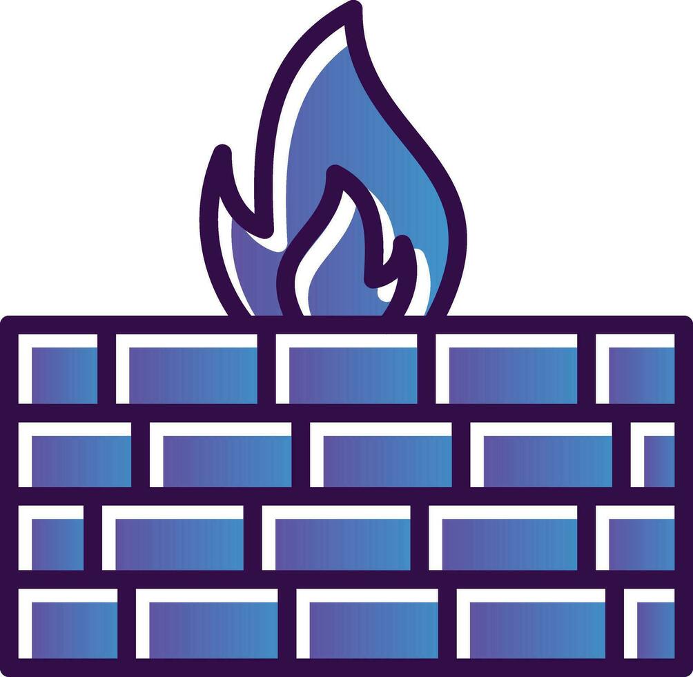 Firewall Vector Icon Design
