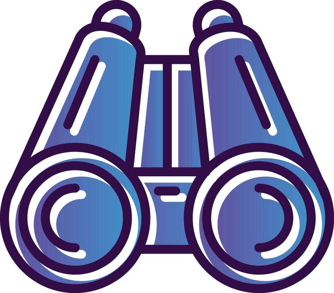 Binoculars Vector Icon Design
