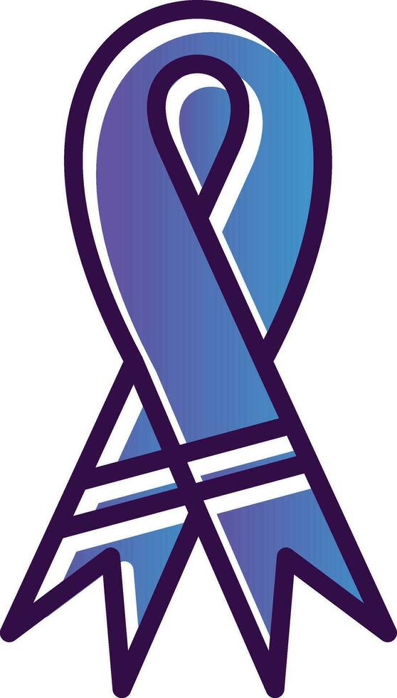 Purple ribbon Vector Icon Design