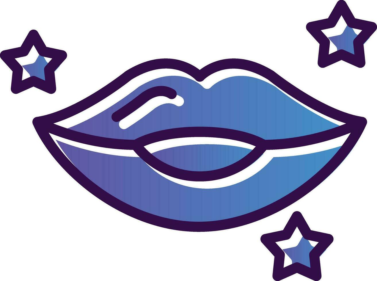 Lips Vector Icon Design