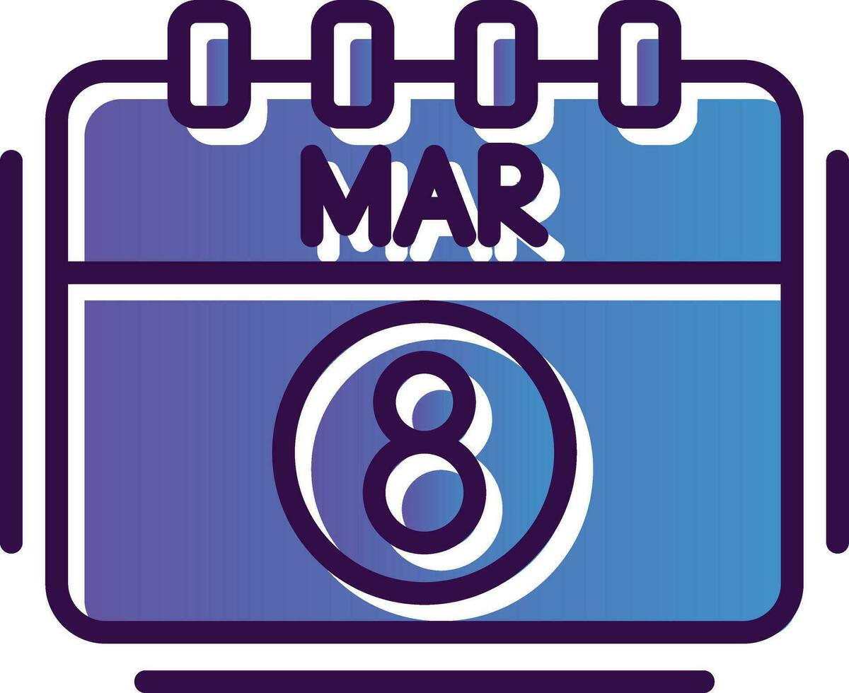 March Vector Icon Design