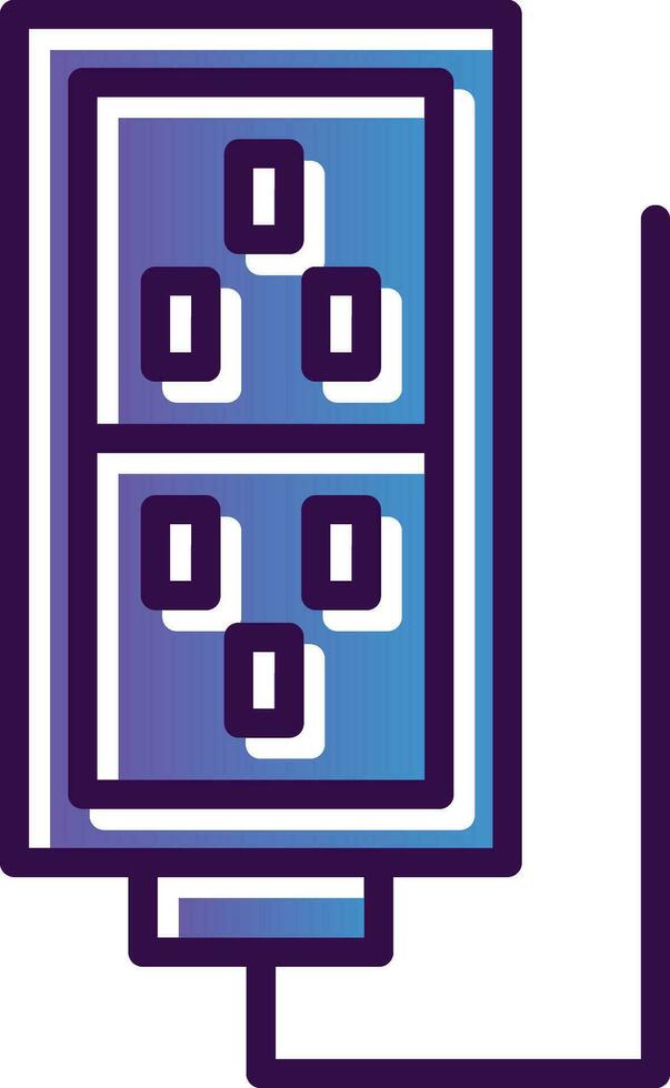 Extention Cable Vector Icon Design