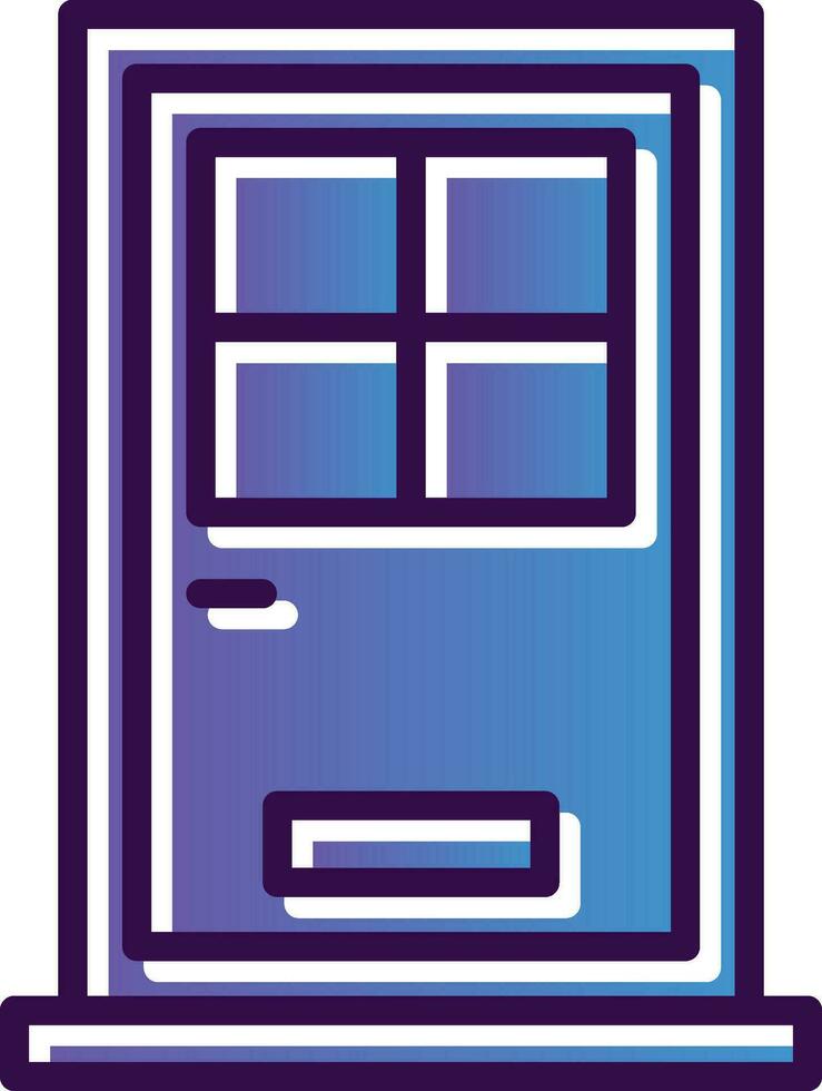 Front Door Vector Icon Design