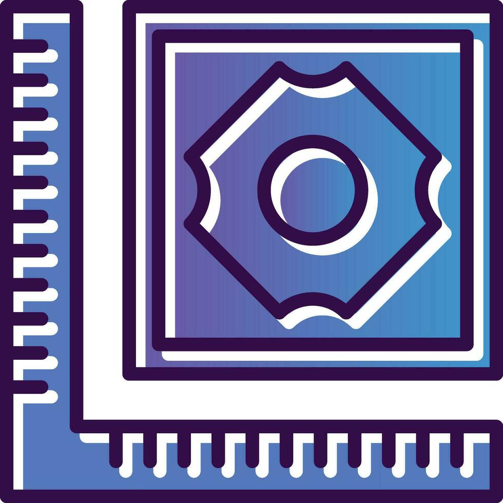 Tile Measuring Vector Icon Design