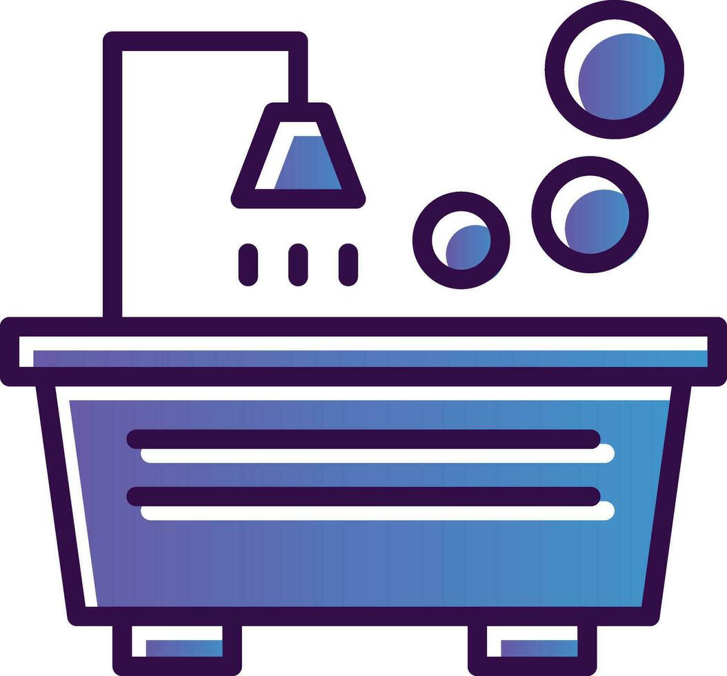 Tub Vector Icon Design