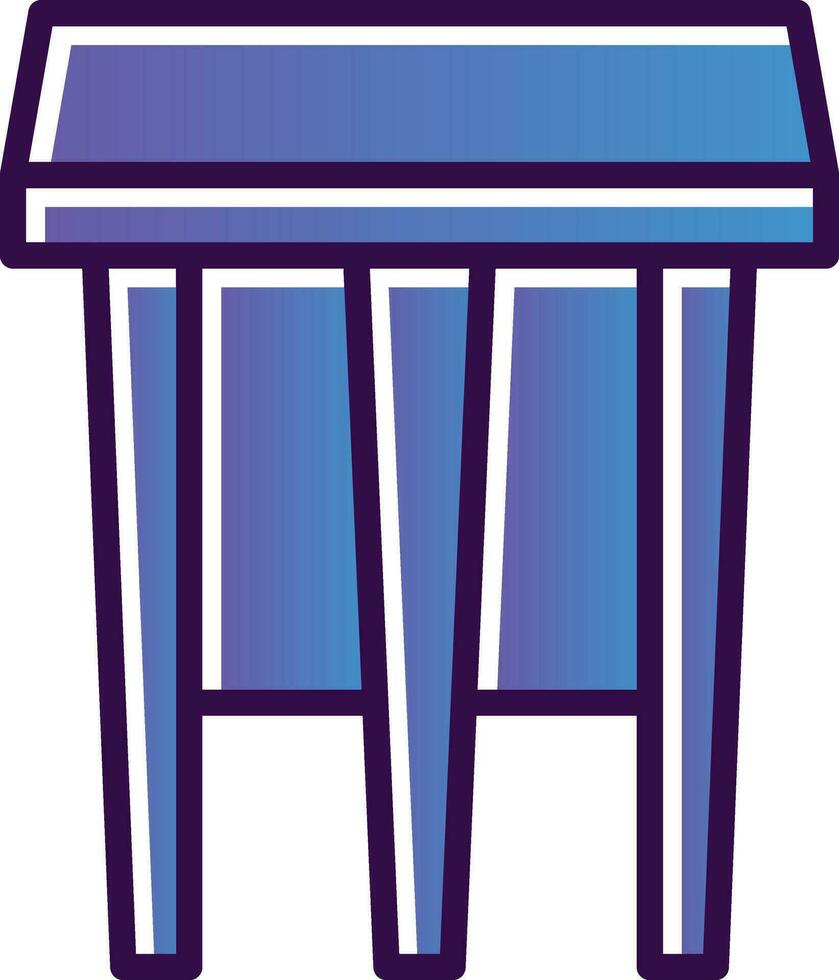 Stool Vector Icon Design