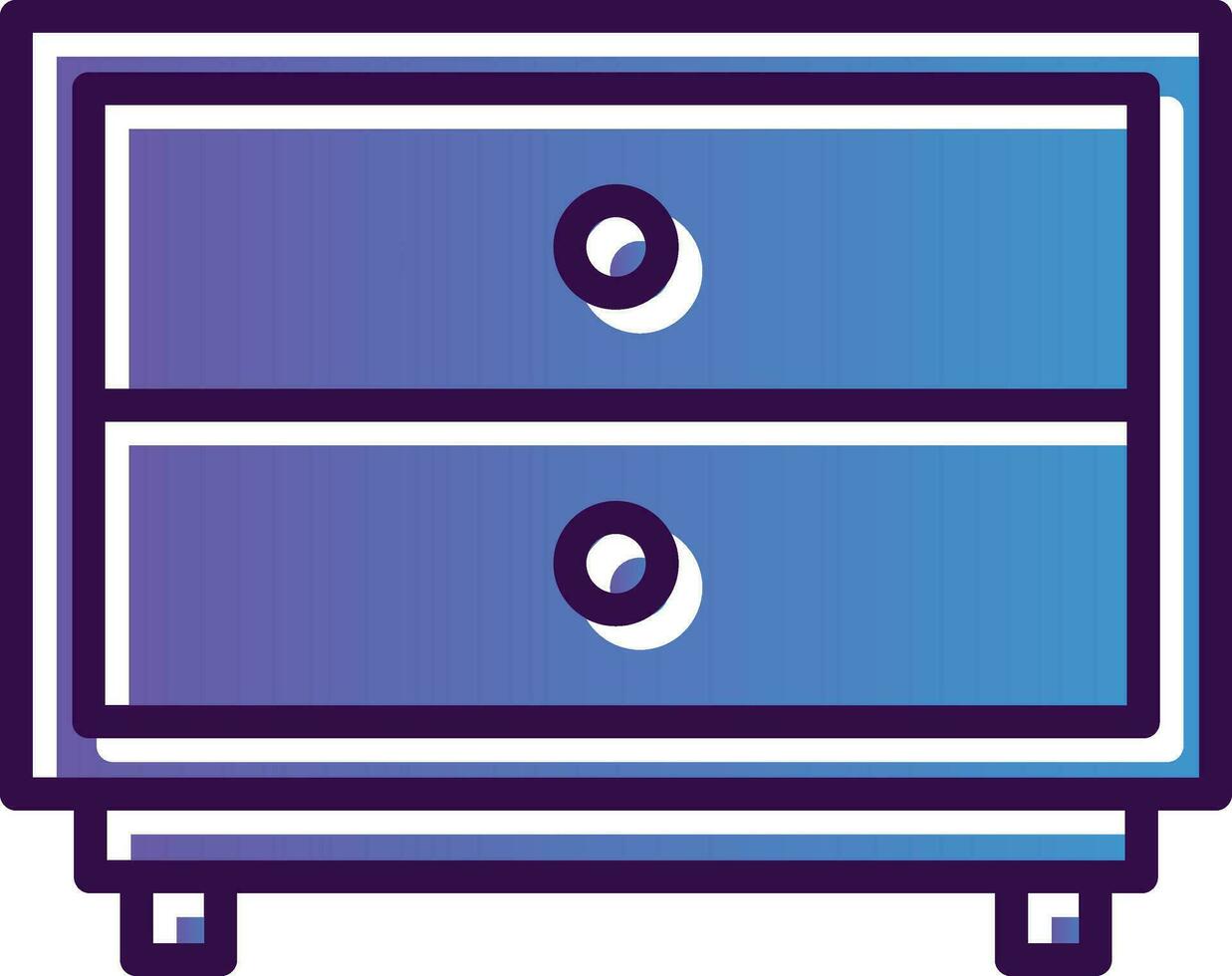 Chest of Drawers Vector Icon Design