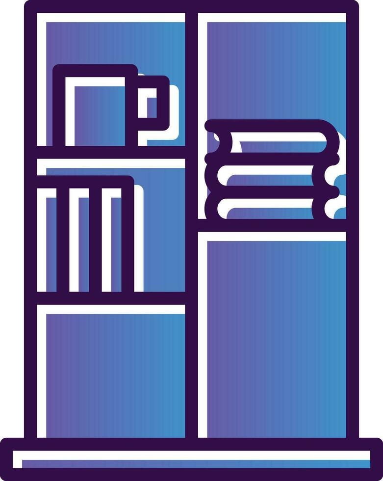 Book Case Vector Icon Design